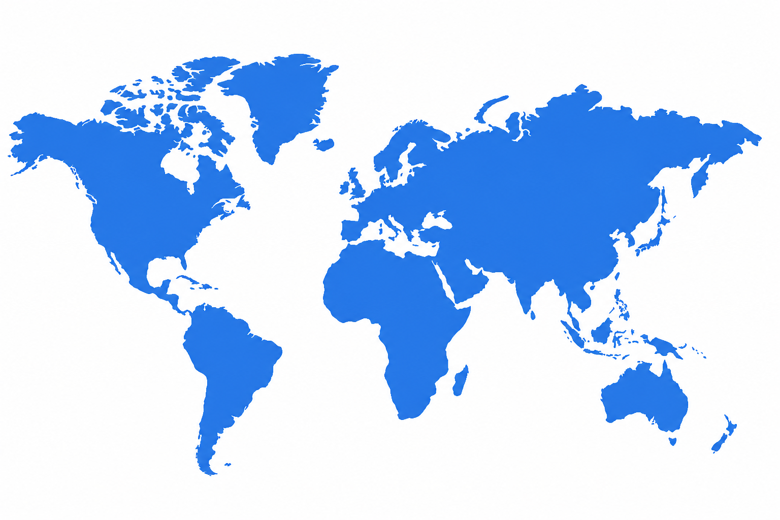 World map showing Midevix Healthcare export markets from India